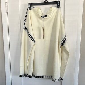 Chicwish Cream and Black Women's Sweater